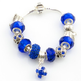 Браслет в стилі Pandora "Royal blue"