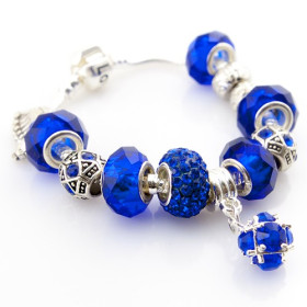 Браслет в стилі Pandora "Royal blue"-foto4