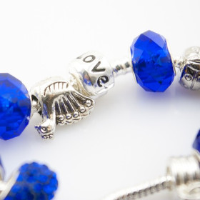 Браслет в стилі Pandora "Royal blue"-foto3