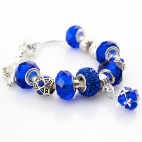 Браслет в стилі Pandora "Royal blue"-foto2