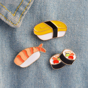 Набор пинов брошей Sushi, 3 шт