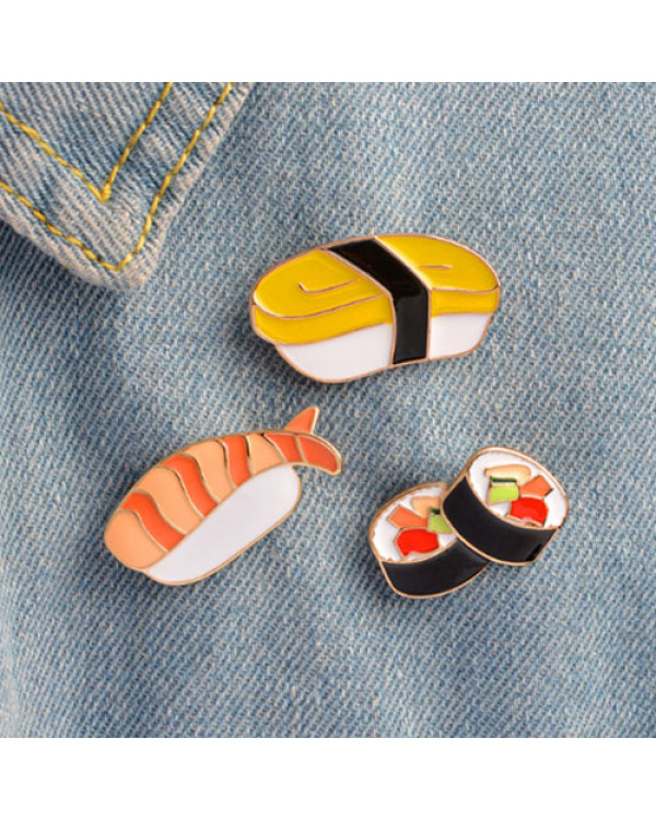 Набор пинов брошей Sushi, 3 шт