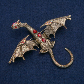 Брошь кулон Red Dragon 
