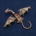 Брошь кулон Red Dragon 