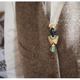 Брошка Африка Аfrica brooch-foto3