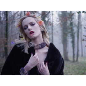 Серьги "Diostar",  бордовые, УЦЕНКА-foto3