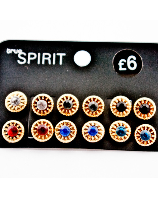 Набор сережек "Spirit", 6 пар