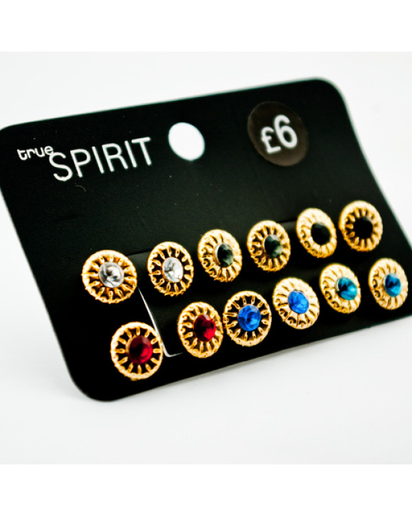 Набор сережек "Spirit", 6 пар