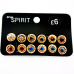 Набор сережек "Spirit", 6 пар