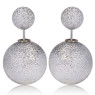 Серьги Диор стиля "Diorstar", silver matte