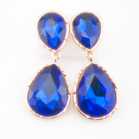 Серьги длинные "Blue drop"