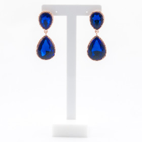 Серьги длинные "Blue drop"-foto3