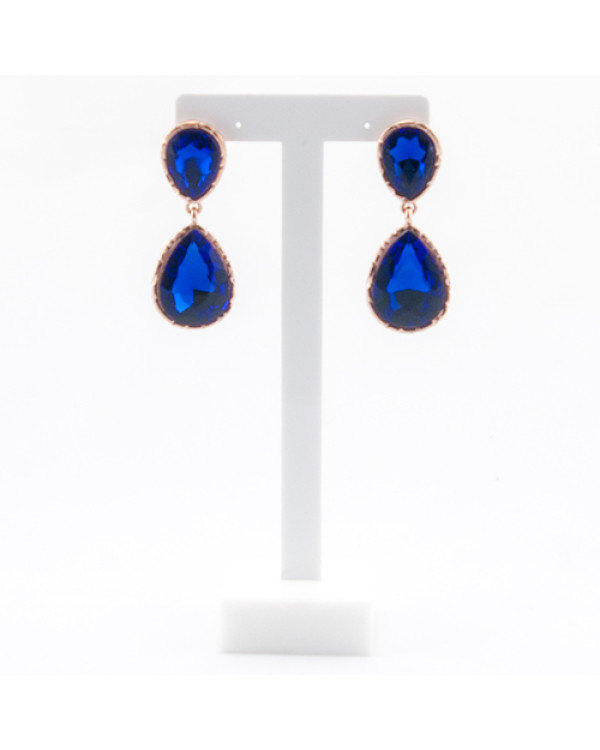 Серьги длинные "Blue drop"