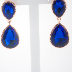 Серьги длинные "Blue drop"-foto5