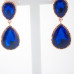 Серьги длинные "Blue drop"