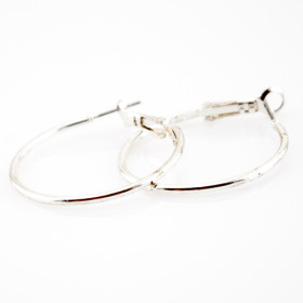 Серьги кольца "Silver"-foto4