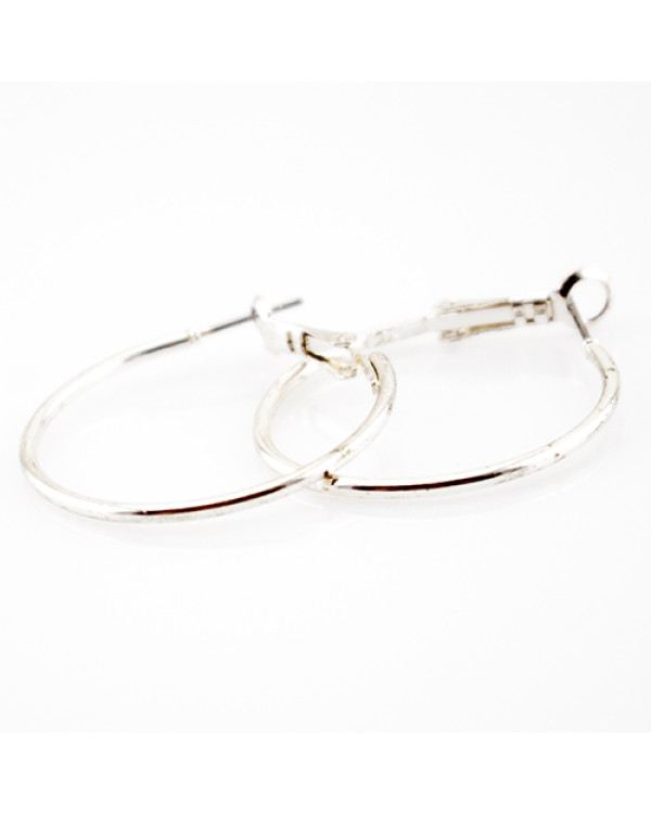 Серьги кольца "Silver"