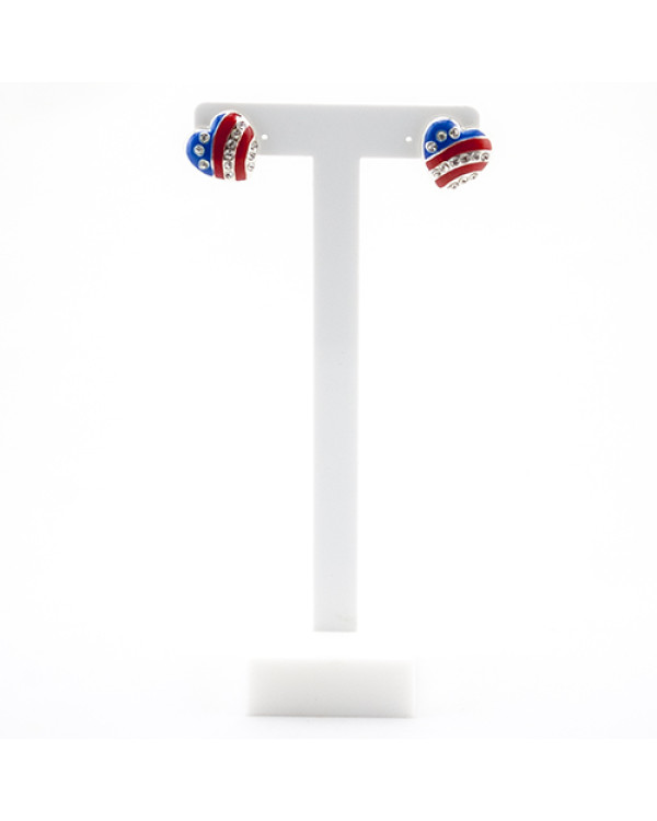 Серьги гвоздики "USA"