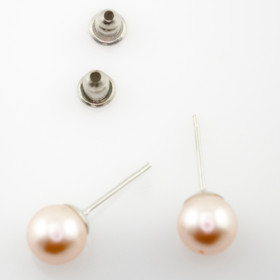 Пусеты "Pink pearl"-foto4