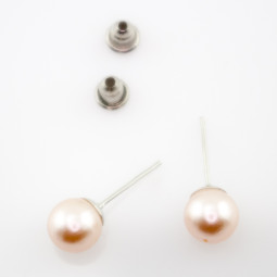 Пусеты "Pink pearl"-foto5