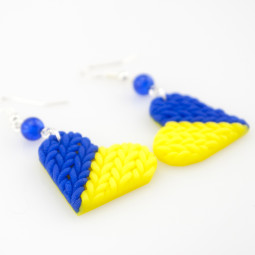 Сережки ручной работы "Love Ukraine"-foto5