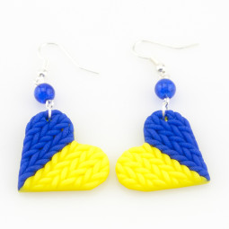 Сережки ручной работы "Love Ukraine"-foto3