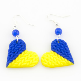 Сережки ручной работы "Love Ukraine"-foto3