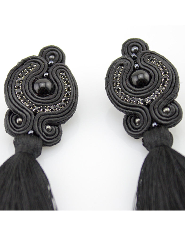Авторські сережки сутаж Міра-foto3