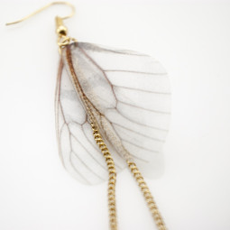 Серьги бабочки из ткани Butterfly-foto4