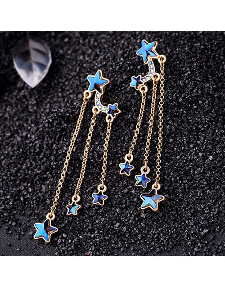 Серьги длинные  Star Sky-foto3
