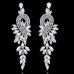 Длинные серьги с кристаллами Elegant