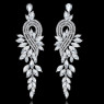 Длинные серьги с кристаллами Elegant
