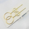 Модные серьги Simmery Circle gold