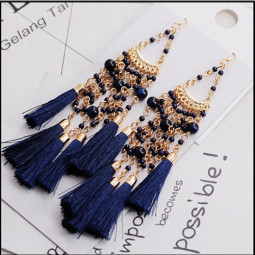 Серьги кисти Navy Blue