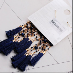 Серьги кисти Navy Blue-foto6