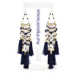 Серьги кисти Navy Blue-foto7