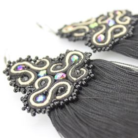 Серьги кисти Qeen black-foto3