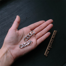 Серьги цепочки "Silver power"-foto6