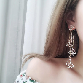 Серьги Бабочки 3 способа ношения-foto4