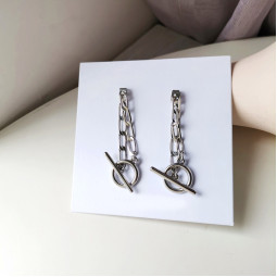 Сережки ланцюги Silver O-foto8