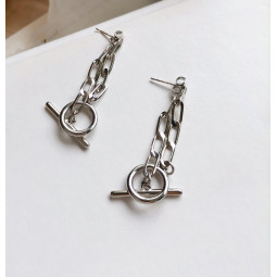 Сережки ланцюги Silver O-foto3