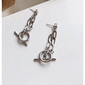 Сережки ланцюги Silver O-foto3