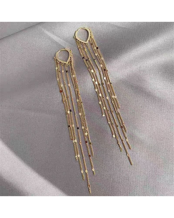 Серьги длинные цепочки подвески