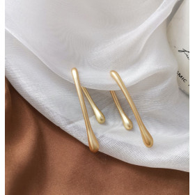 Сережки подвійні fashion matte-foto3