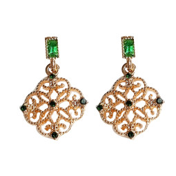 Сережки ажур green