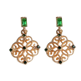 Сережки ажур green