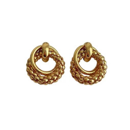 Серьги кольца трендовая модель-foto4