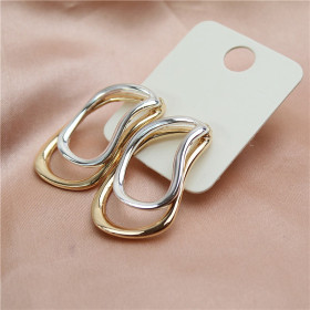 Брендові сережки Gold Silver-foto2