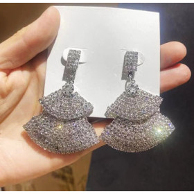 Сережки з кристалами