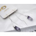 Серьги протяжки брендовые продевки с камнями lovisa